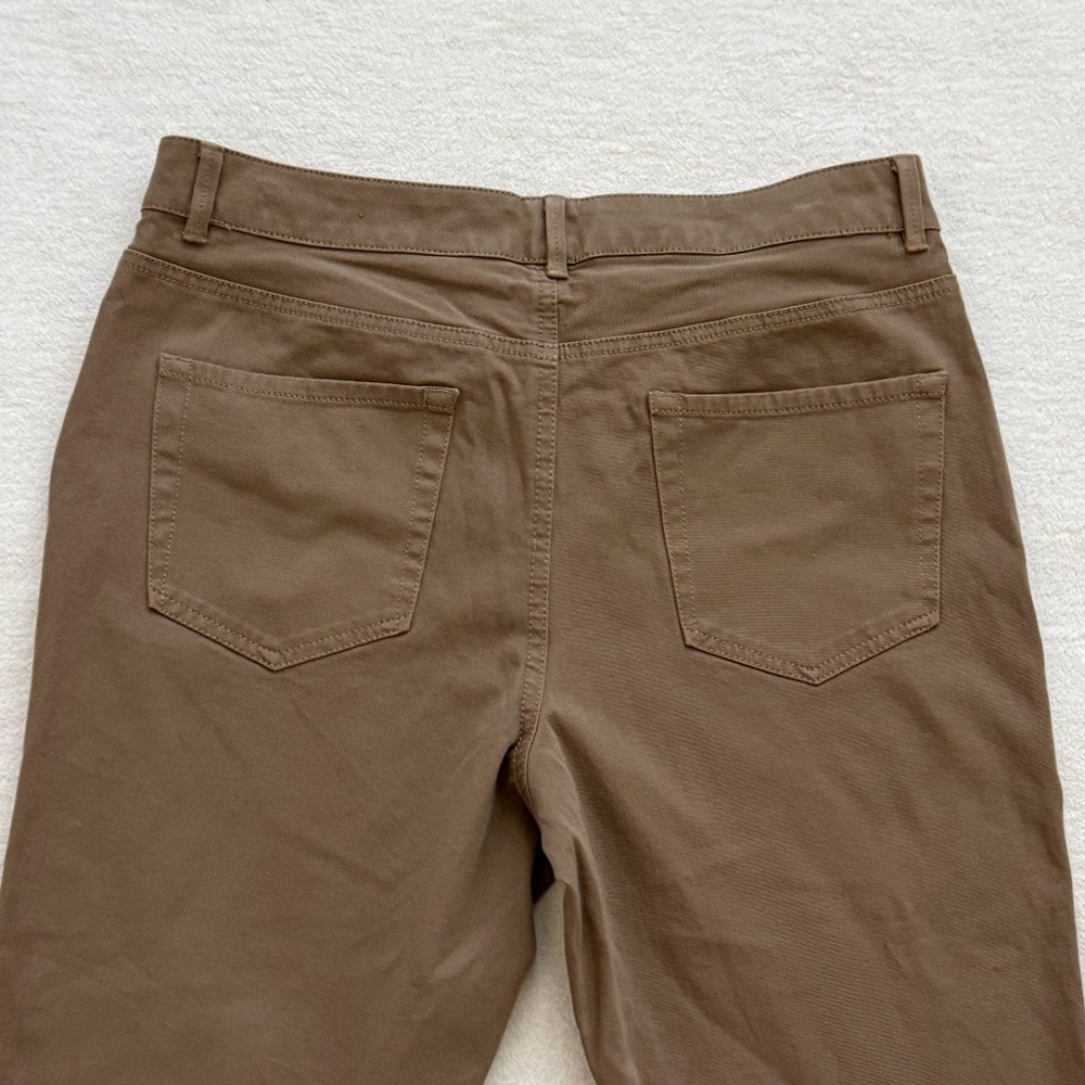 Coldwater Creek Natural Fit Brown Capri Pants Womenβs Size 10 - Picture 5 of 9